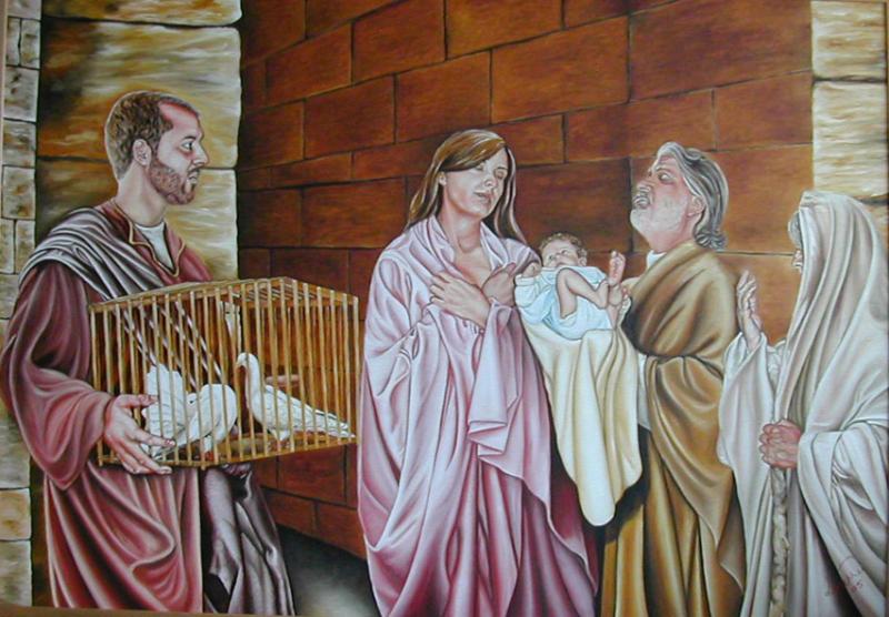 La presentazione al tempio. Via Matris - chiesa Cristo Re - Ploaghe