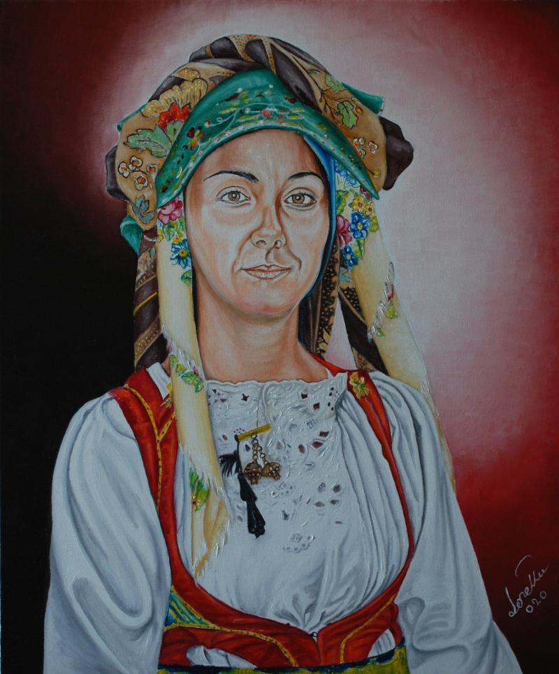 Giovane col costume di Samugheo (ritratto)