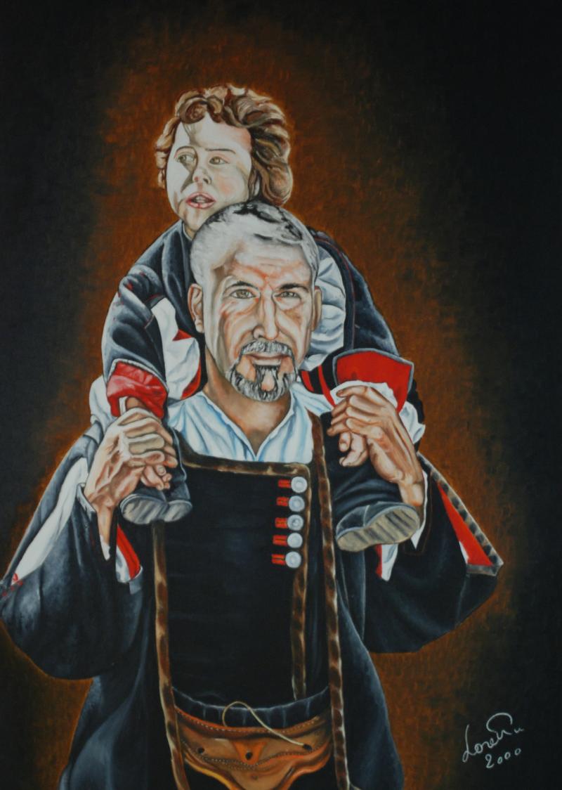 A cavalcioni costume di Villagrande Strisaili