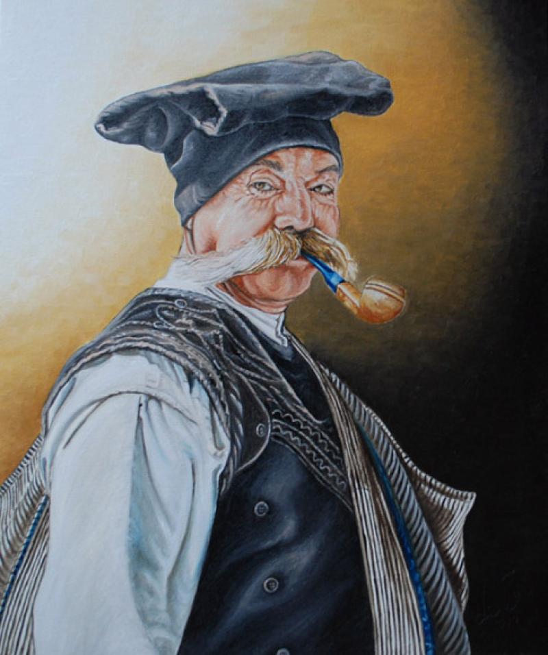 Uomo col costume di Paulilatino (ritratto)