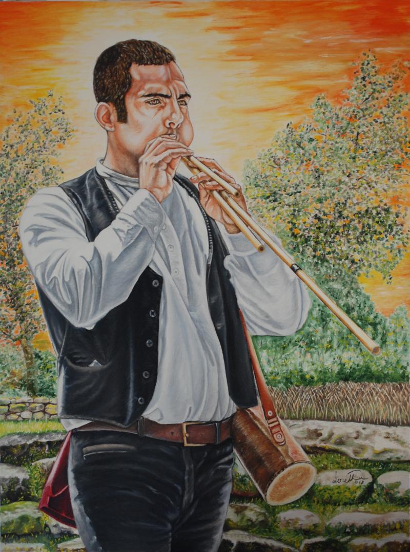 Suonatore di launeddas di Settimo S. Pietro