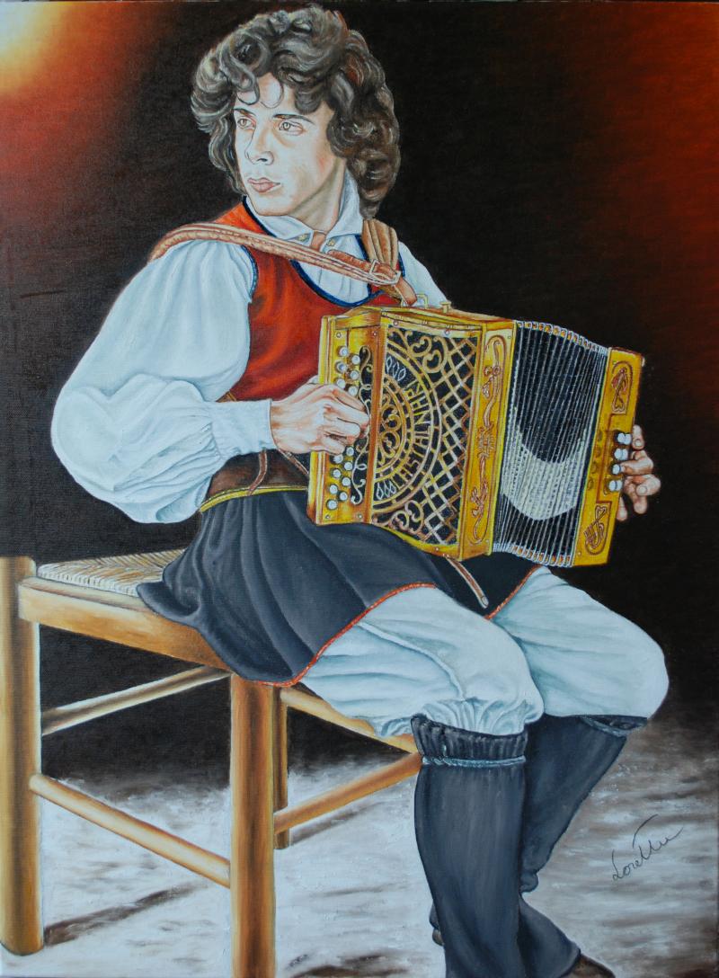 Suonatore di organetto sassarese