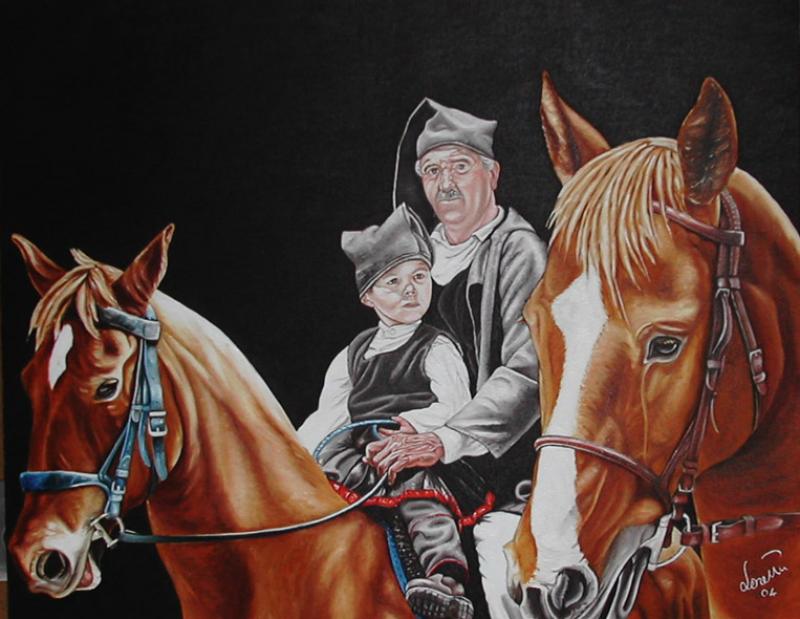 A cavallo col nonno