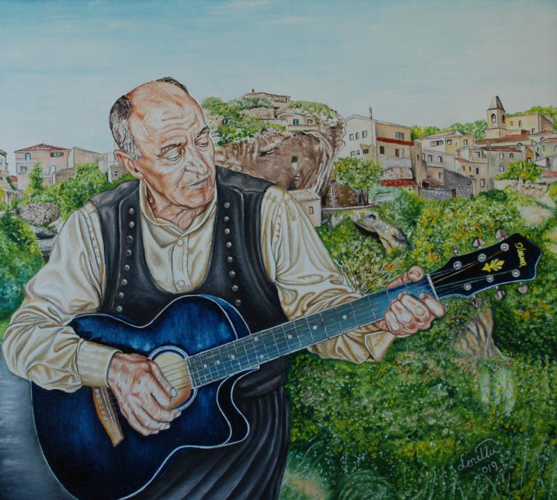 Suonatore di chitarra di Sedini