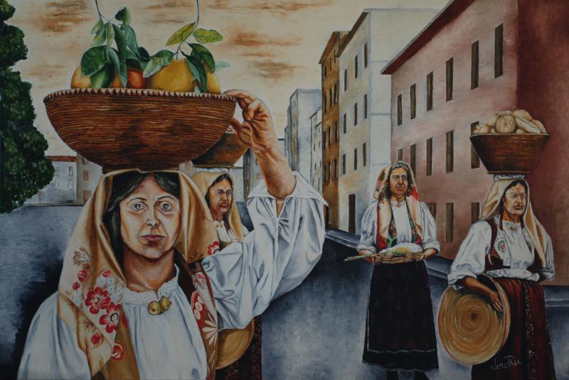 Al mercato - Costume di Milis