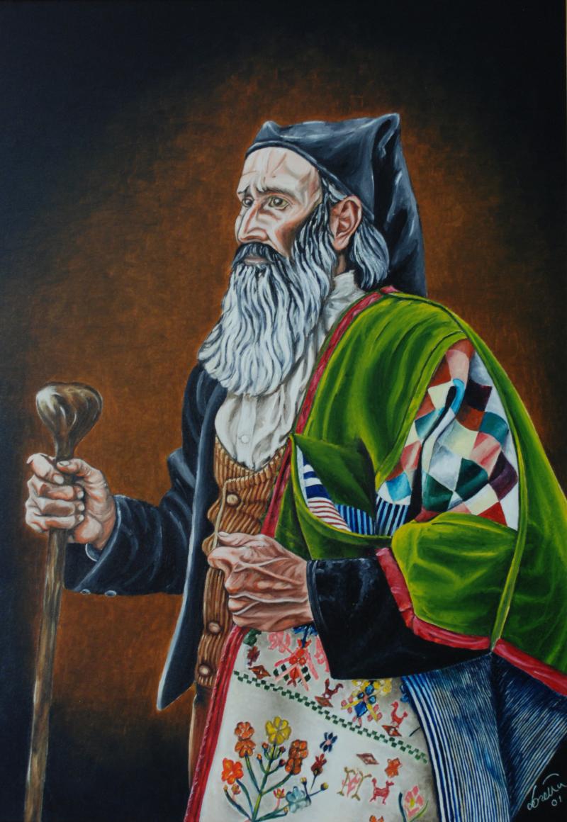 Vecchio in costume di Samugheo