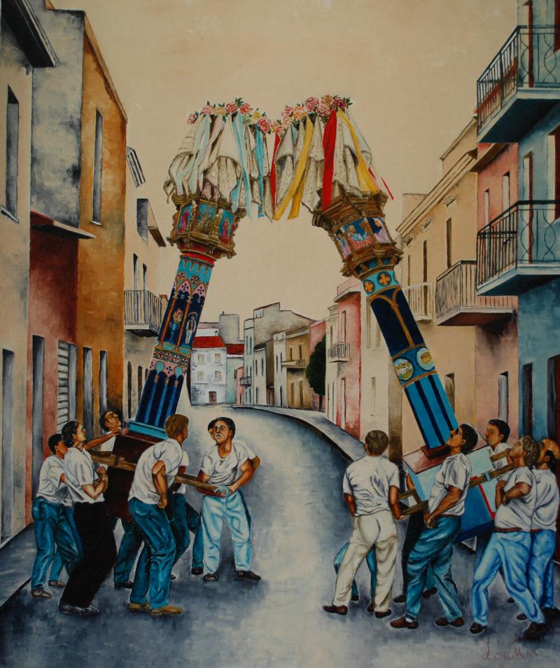 L'inchino dei candelieri a Ploaghe